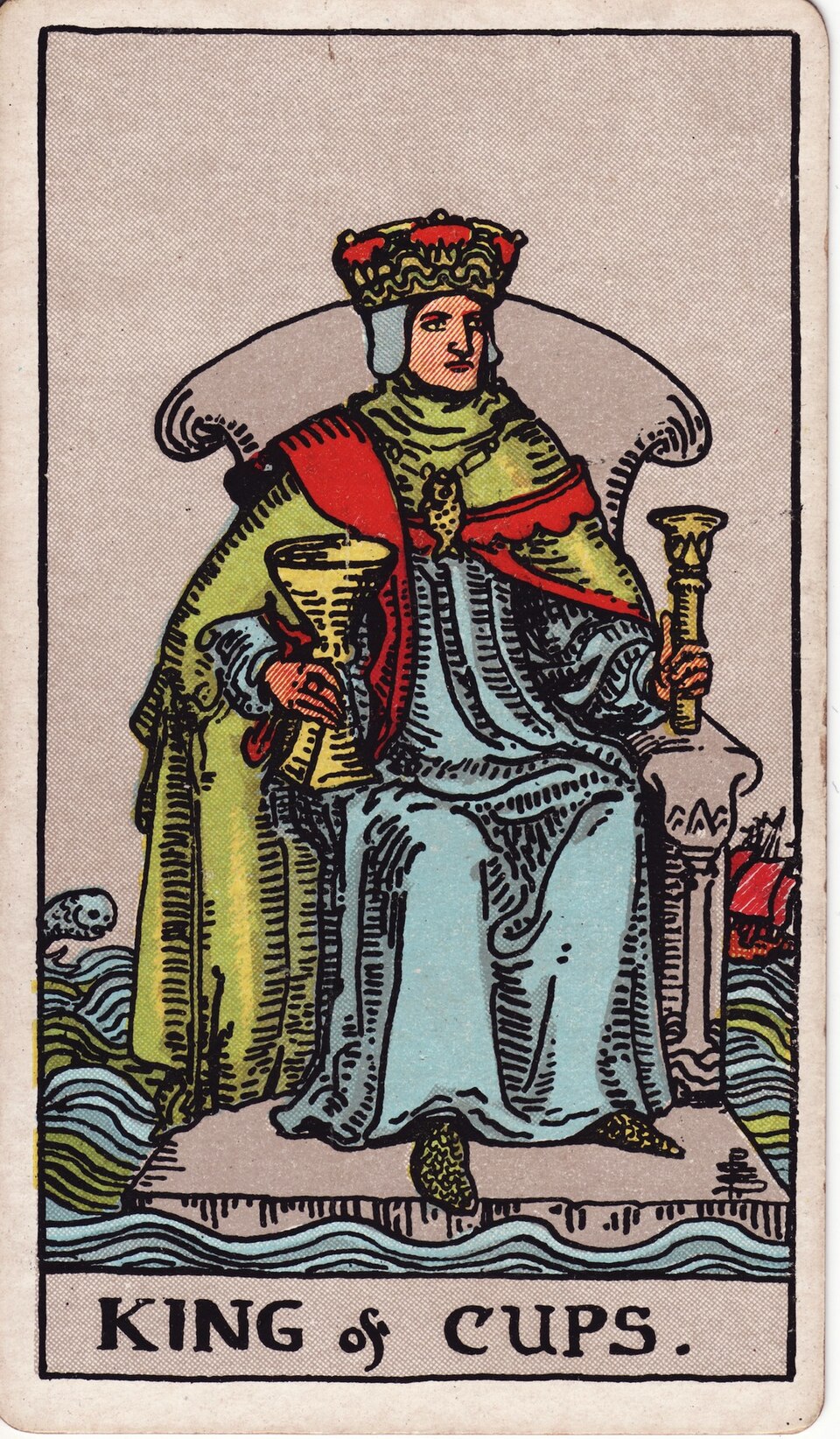 King of Cups, from the Rider-Waite-Smith tarot