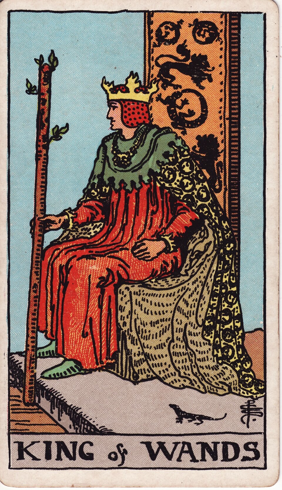 King of Wands, from the Rider-Waite-Smith tarot