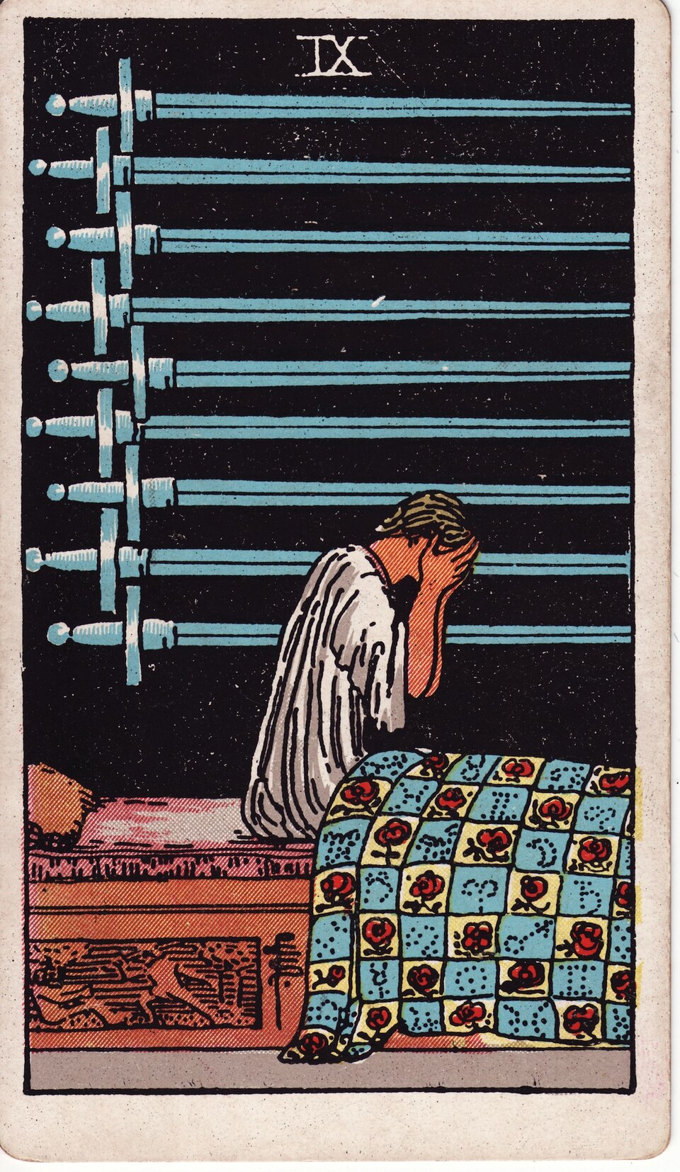 Nine (9) of Swords, from the Rider-Waite-Smith tarot