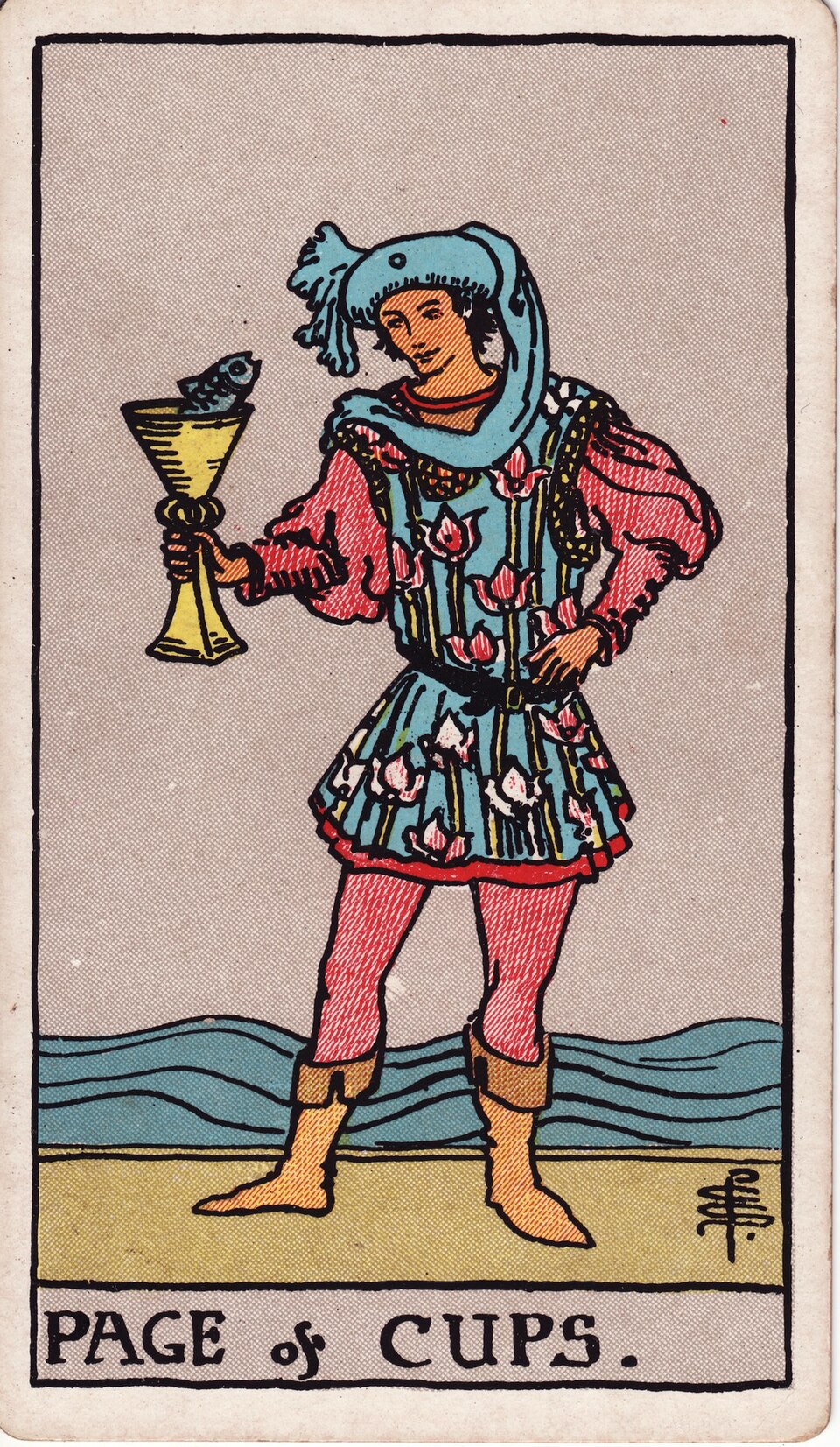 Page of Cups, from the Rider-Waite-Smith tarot