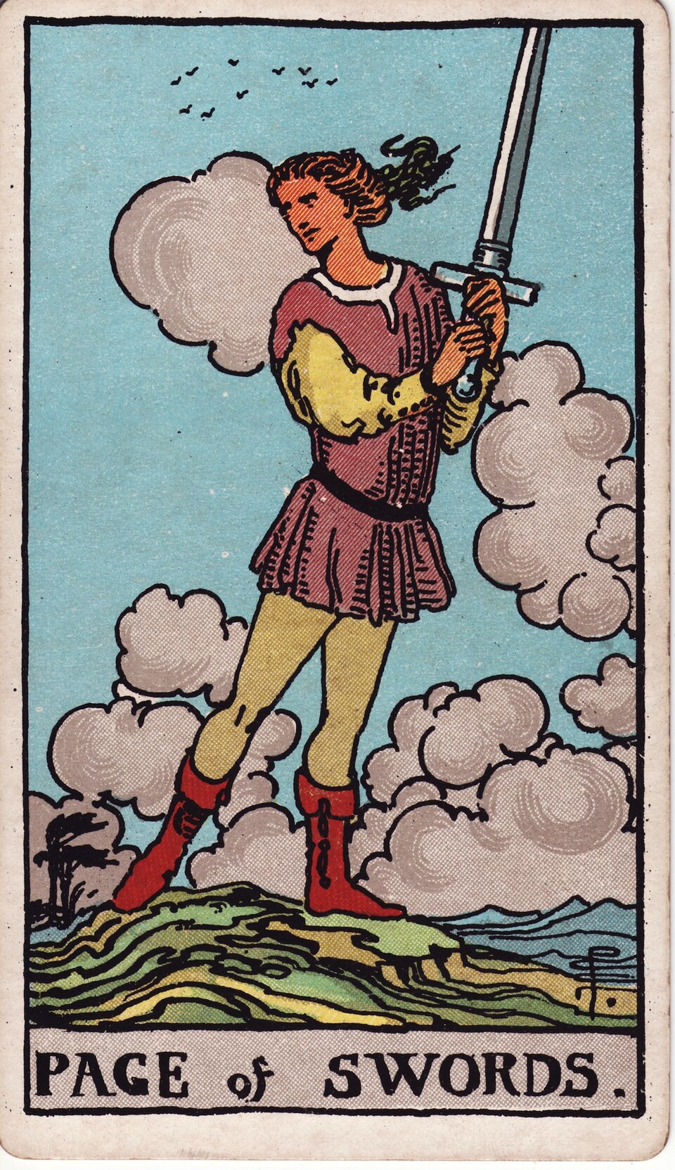 Page of Swords, from the Rider-Waite-Smith tarot