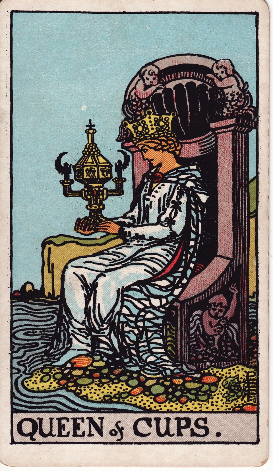 Queen of Cups, from the Rider-Waite-Smith tarot
