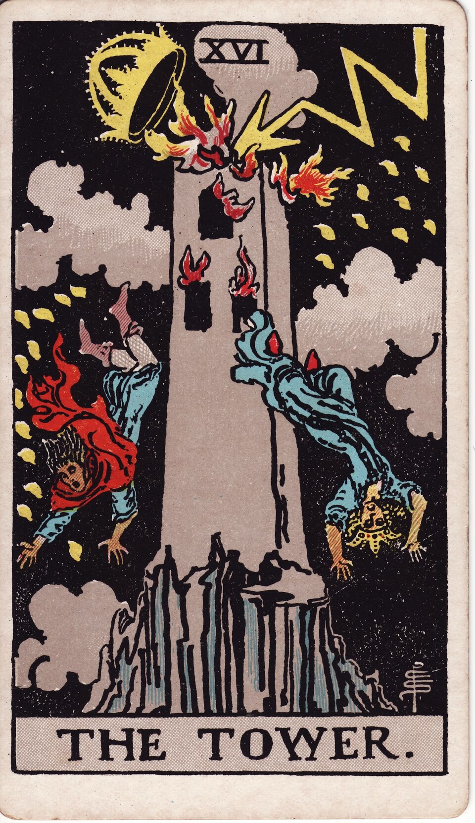 The Tower (XVI), from the Rider-Waite-Smith tarot